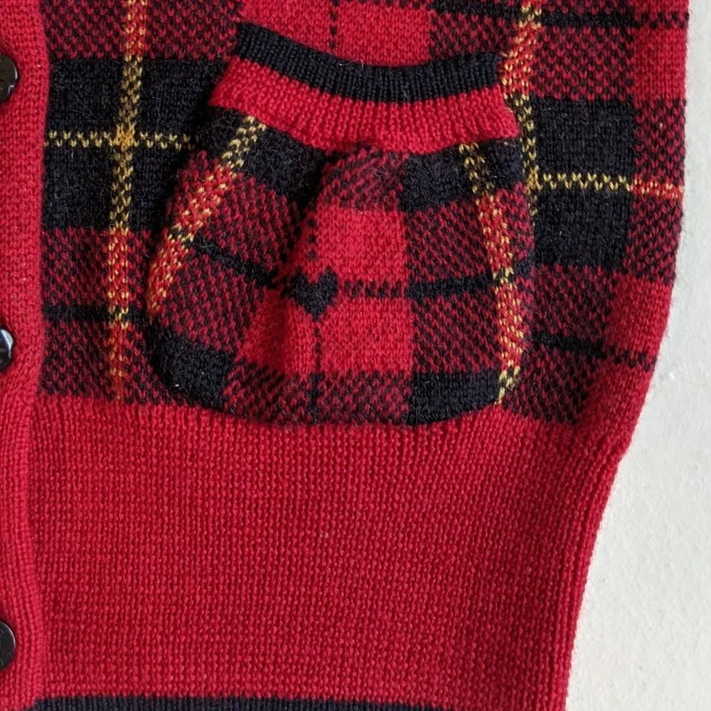 Ralph Lauren Baby Wool Plaid Cardigan